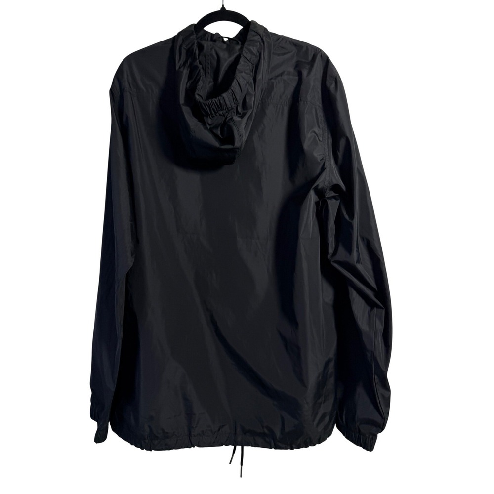 Ezekiel Windbreaker Anorak Mens XL Black Half Zip Hooded Lightweight Jacket - Picture 2 of 12